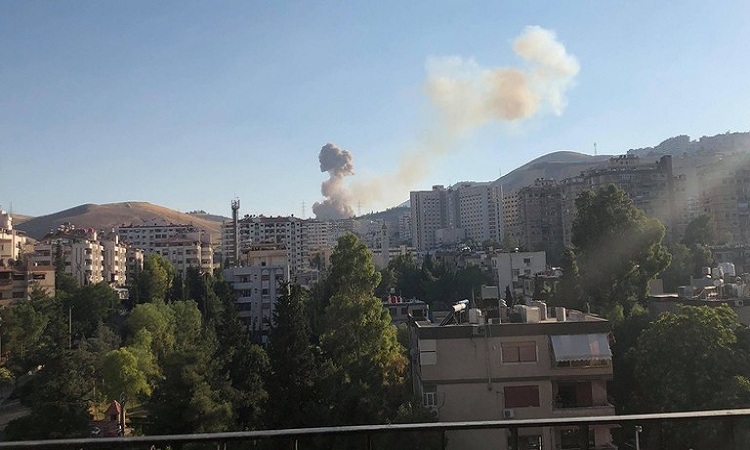 انفجار في منطقة عسكرية غرب دمشق