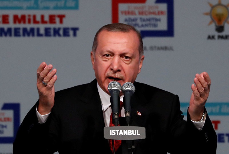 أردوغان يهاجم الولايات المتحدة