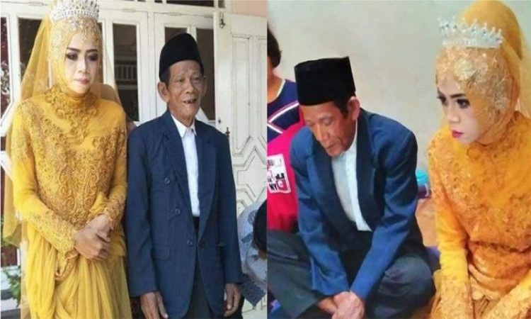 حب من النظرة الأولى.. اندنوسية تتزوج رجلا يكبرها بــ 56 سنة