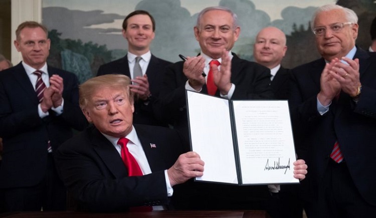 الامم المتحدة تؤكد ان قرار ترمب لن يغير الوضع القانوني لهضبة الجولان