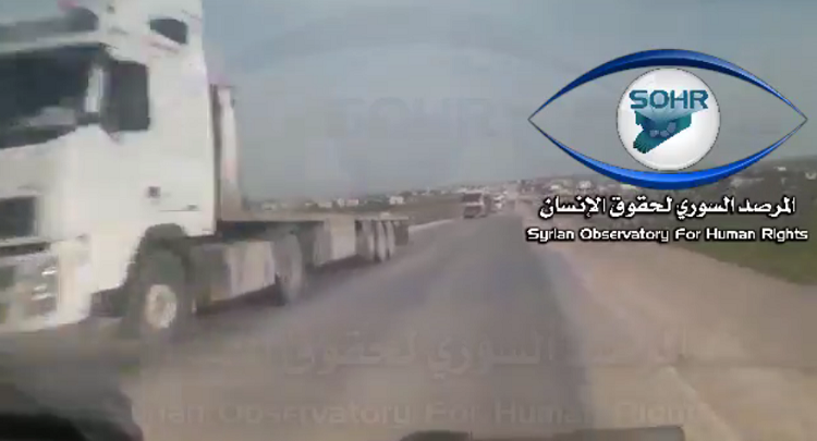 دخول 200 شاحنة الى مطار كوباني في سوريا لنقل اسلحة اميركية
