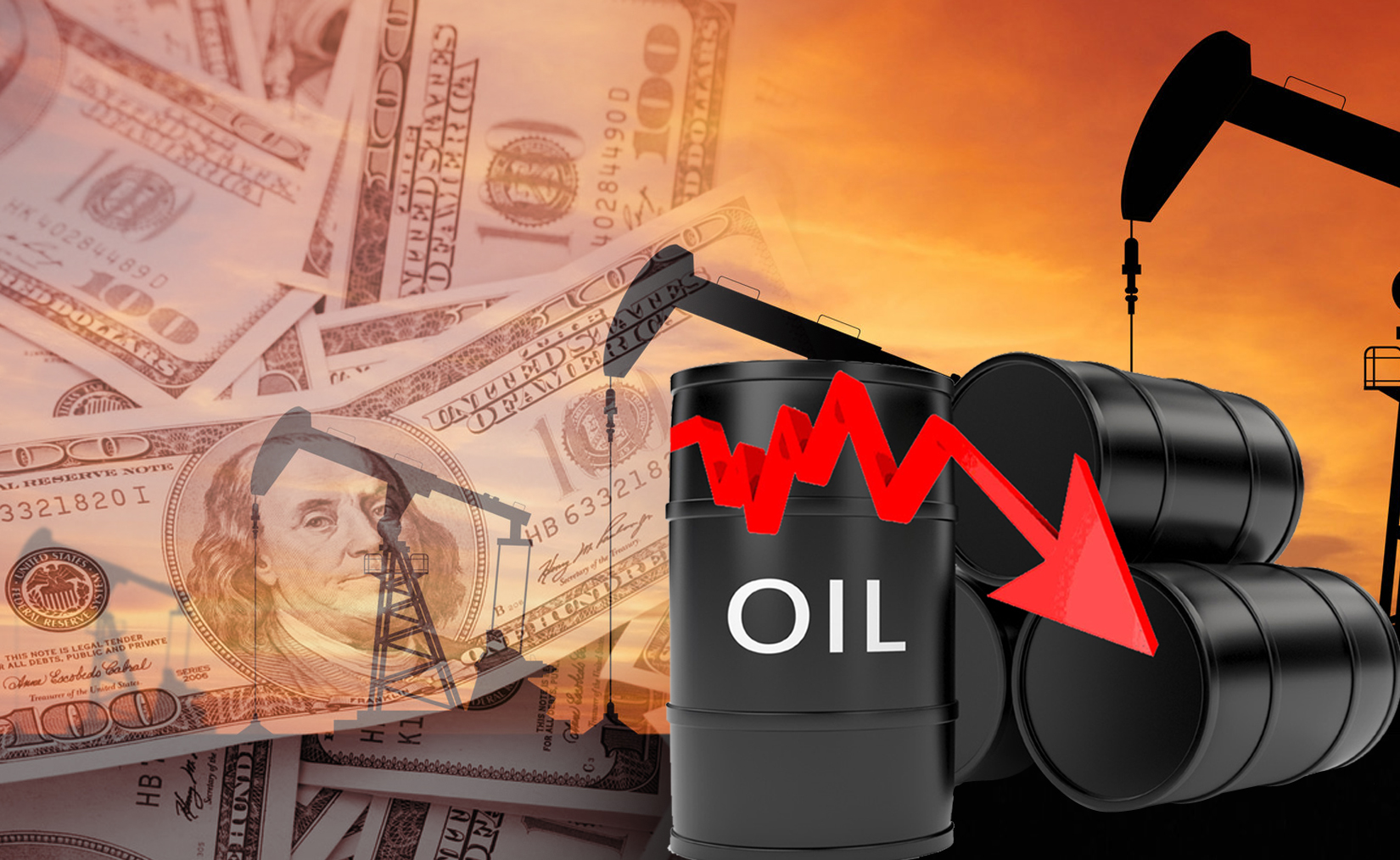 انخفاض اسعار النفط وسط ترقب لاجتماعي مجموعة العشرين واوبك