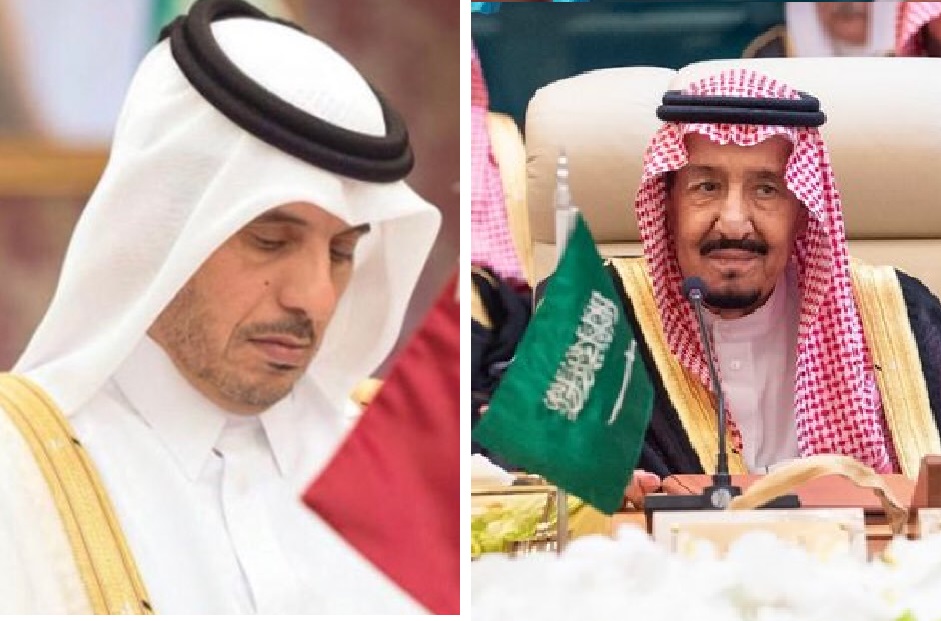 بالفيديو.. مصافحة مثيرة للجدل بين ملك السعودية ورئيس وزراء قطر