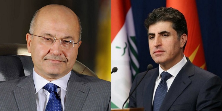 نيجيرفان بارزاني يدعو برهم صالح لحضور مراسم أداء اليمين القانونية لرئيس الإقليم في اربيل