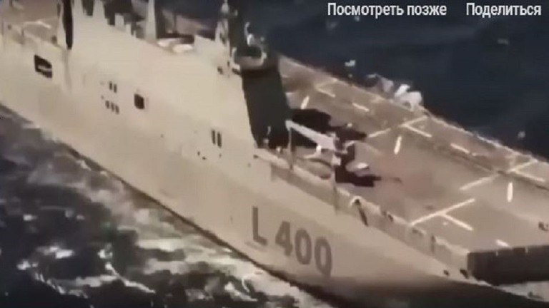 شاهد.. أول حاملة طائرات تركية محلية الصنع تبحر في المتوسط (فيديو)
