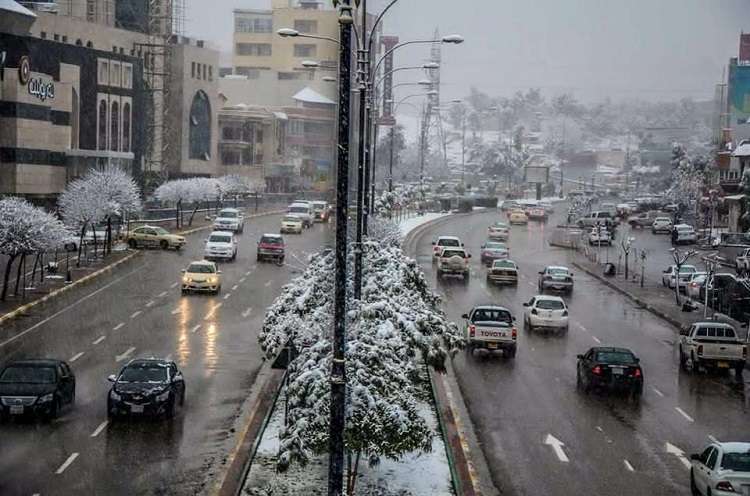 امطار وثلوج في مناطق متعددة