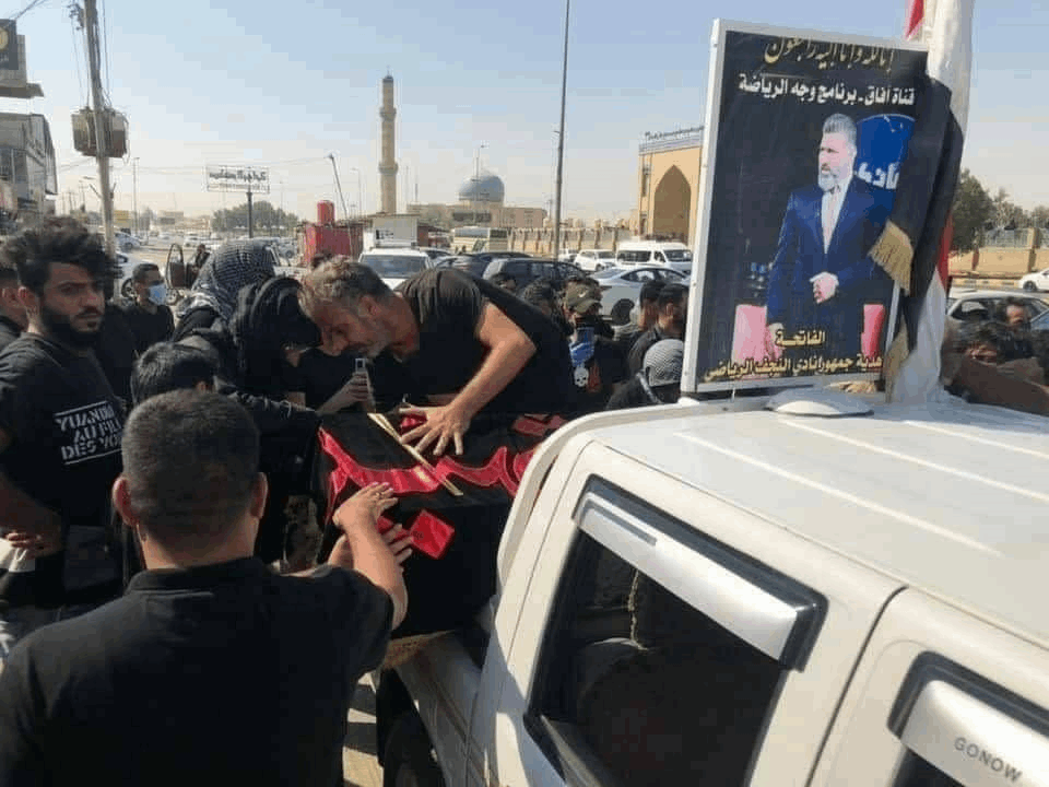 تشييع جديد لفقيد الكرة العراقية علي هادي (صور)