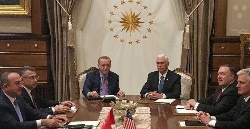 بنود الاتفاق الأميركي التركي لوقف العمليات العسكرية التركية 