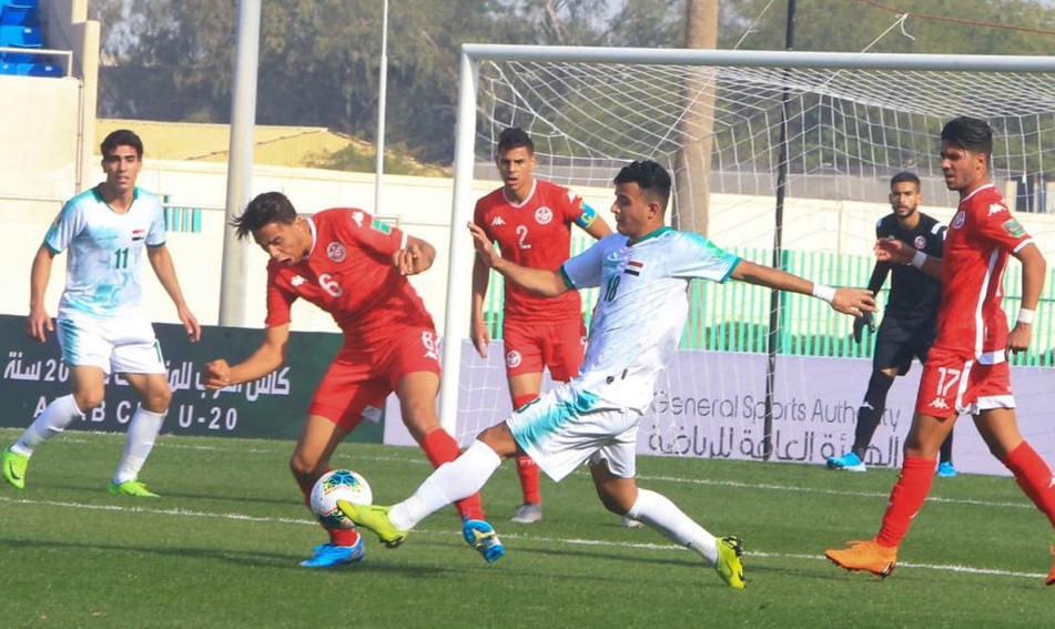 بالفيديو.. العراق يفتتح بطولة كأس العرب للشباب بالخسارة امام تونس (1-2)