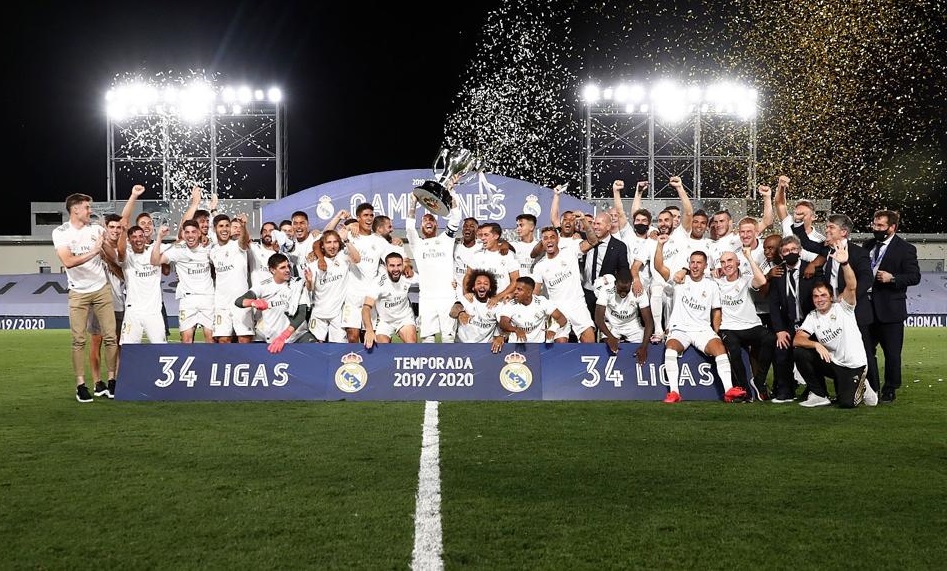 في زمن الكورونا.. هكذا احتفل ريال مدريد بلقب الليغا (فيديو)