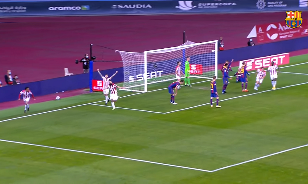 بالفيديو.. اتلتيك بيلباو يقلب الطاولة على برشلونة ويحصد لقب كأس السوبر الاسباني