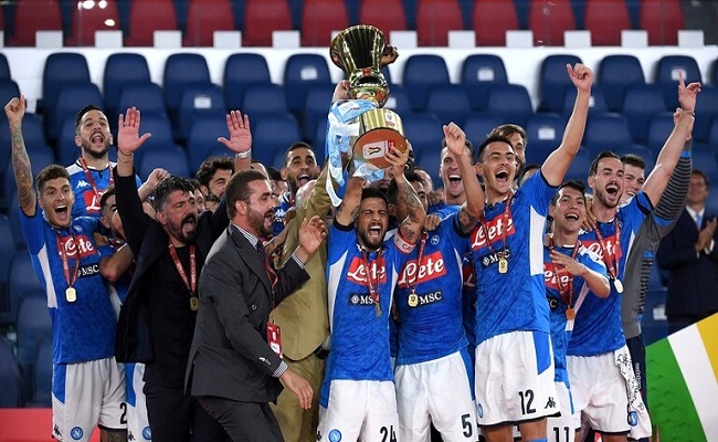 بعد فوزه على يوفنتوس... نابولي يتوج بلقب كأس إيطاليا