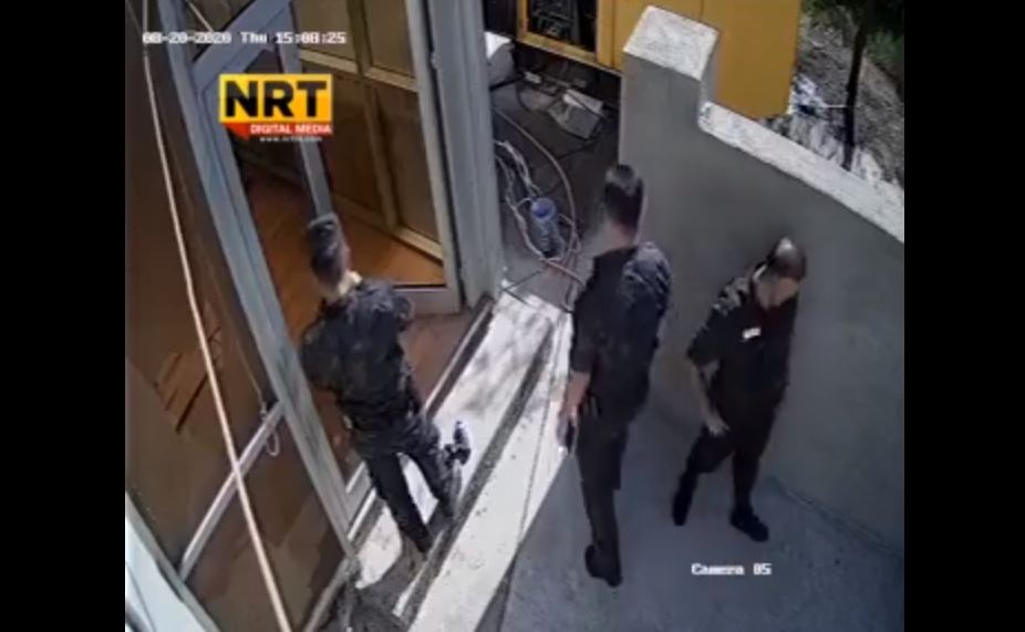 بالفيديو.. لحظة اغلاق مكتب Nrt  في اربيل