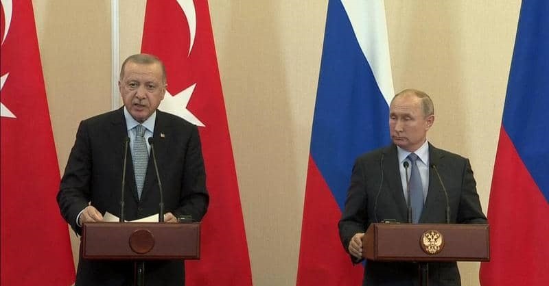 اردوغان وبوتين يتوصلان لمذكرة تفاهم بشأن سوريا