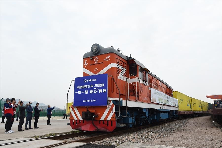 قطار (مكافحة كورونا) يتوجه من الصين الى اوروبا