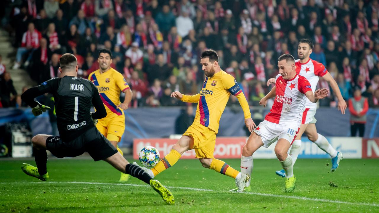 بالفيديو.. برشلونة يتغلب على سلافيا براغ (2-1) في دوري ابطال اوروبا