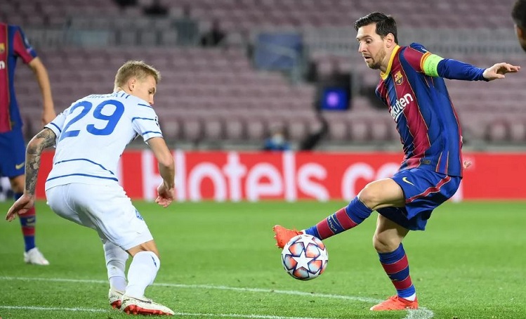 برشلونة يواصل سلسلة انتصاراته بدوري ابطال بعد تغلبه على دينامو كييف (فيديو)
