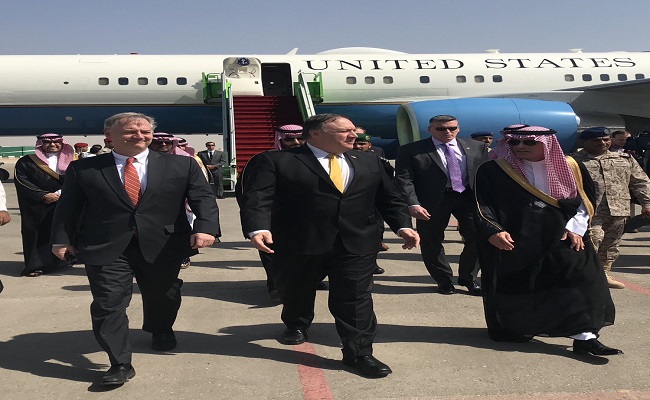 بومبيو يصل الرياض لبحث قضية اختفاء خاشقجي