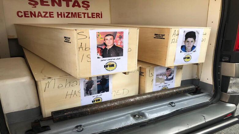 وصول جثامين 4 مهاجرين كرد من ضحايا غرق قارب في بحر إيجة