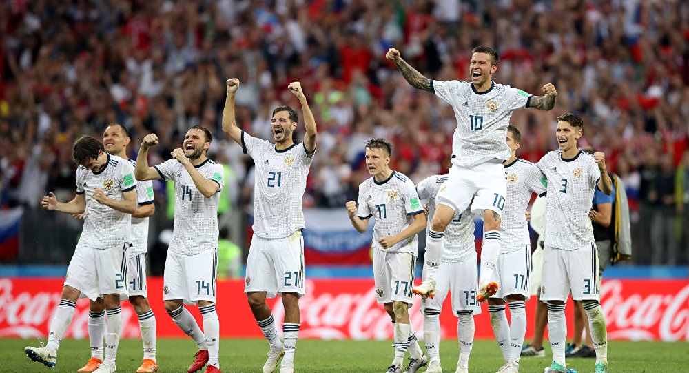 روسيا تفوز على اسبانيا وتقصيها من المونديال