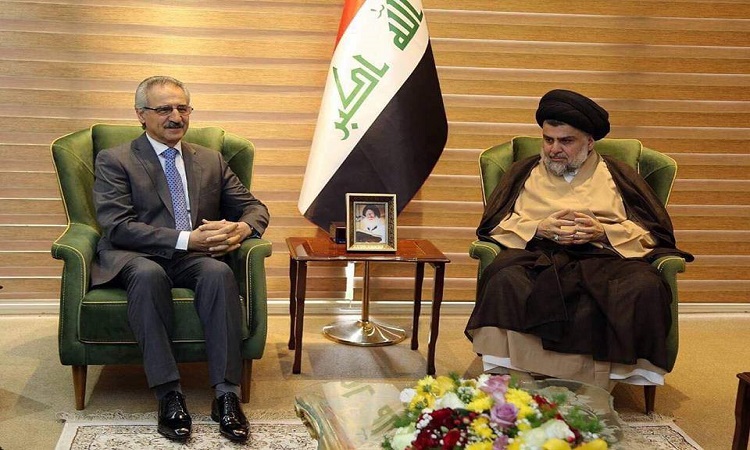 الصدر ووفد الاتحاد الوطني الكردستاني يبحثان تشكيل الحكومة المقبلة