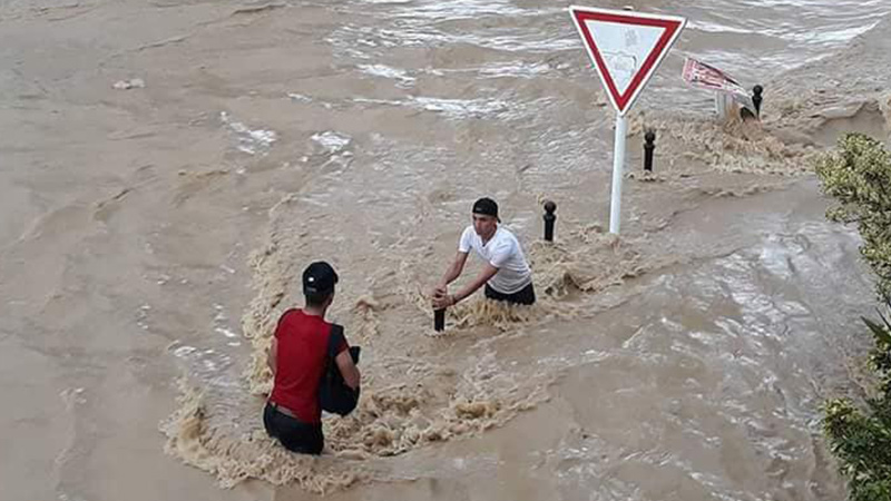 ارتفاع حصيلة ضحايا فيضانات تونس