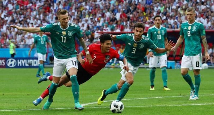 كوريا الجنوبية تقتل احلام الماكنة الالمانية والسويد والمكسيك يتاهلان 