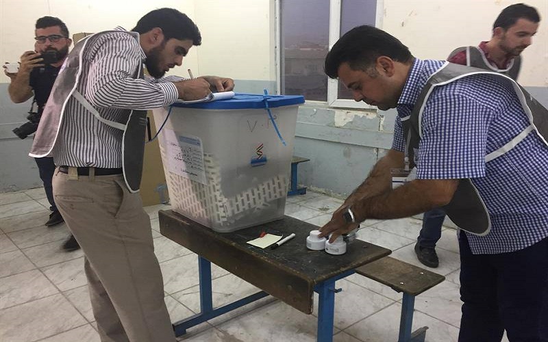 انتهاء الاقتراع الخاص لانتخابات برلمان كردستان
