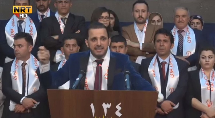 شاسوار عبدالواحد يشكر البيشمركة وقوى الامن الداخلي لتصويتهم لحراك الجيل الجديد