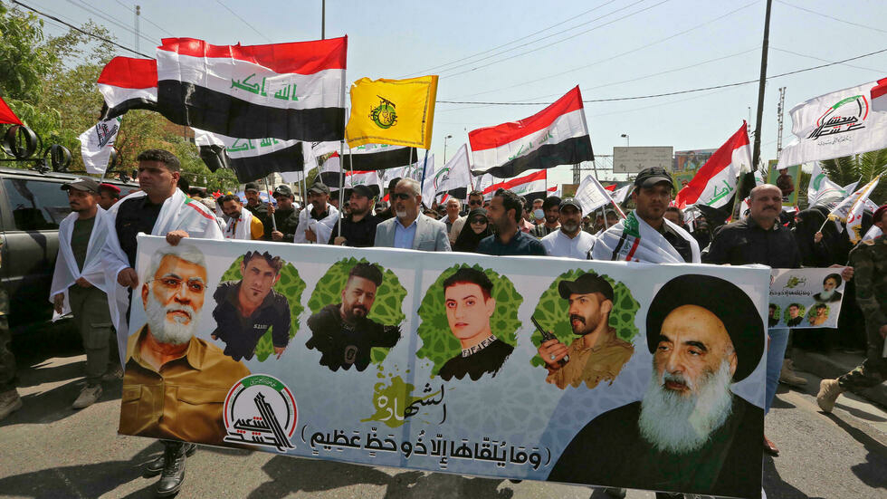 Iraqi fighters mourn comrades killed in US strikes