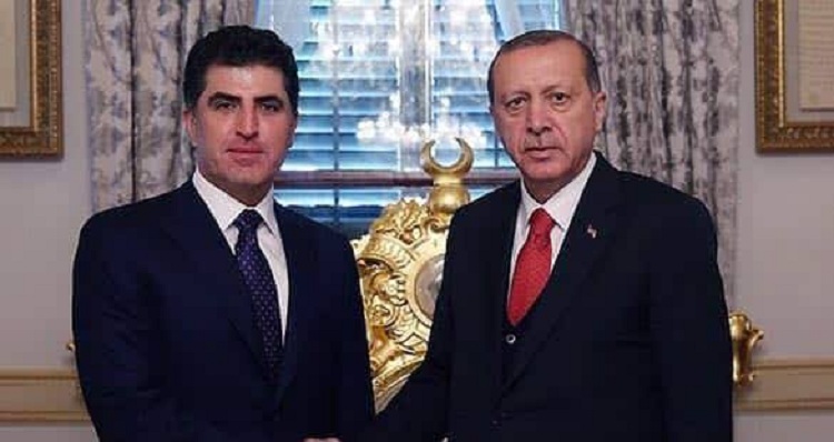 نيجيرفان بارزاني واردوغان يبحثان علاقات اربيل وانقرة