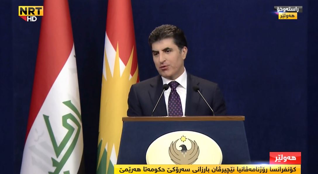 بارزاني: مستعدون للتعاون مع الحكومة المركزية لتأمين المواقع التي شهدت هجمات لداعش مؤخرا