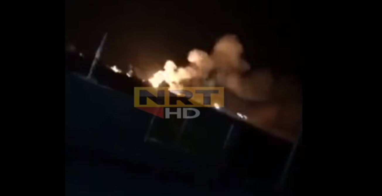 بالفيديو.. لحظة انفجار مستودع للاسلحة والذخيرة غرب اربيل